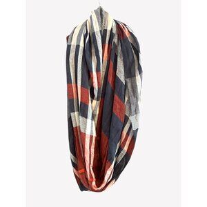 Loft Women's Red White Blue Infinity Scarf Nautical Coastal Chic New Englander
